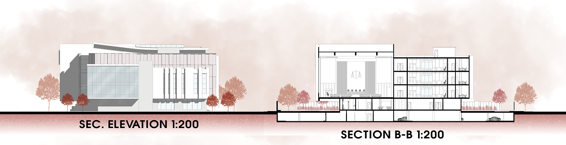 瓦迪·纳特伦法院大楼综合体丨开罗大学工程学院建筑系-25