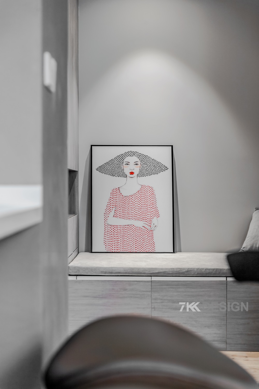 黑白灰工业风的精装房改造-72