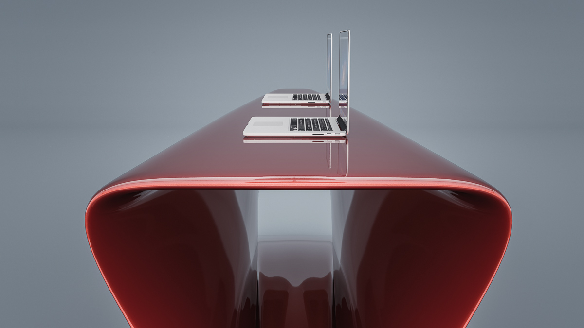 扭曲三角形的灵动接待台-11