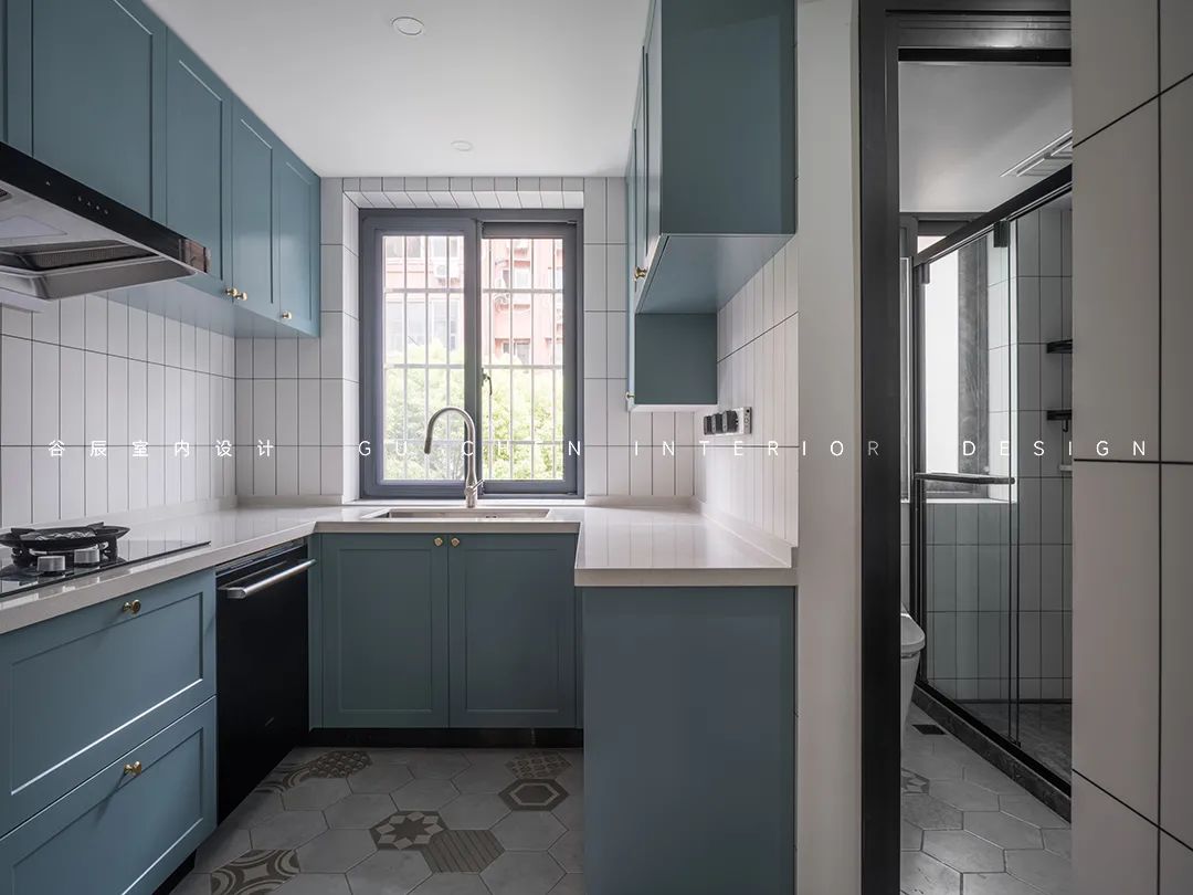 GUCHEN DESIGN | 独居女生的温柔复古家，谁信只有55㎡！-57