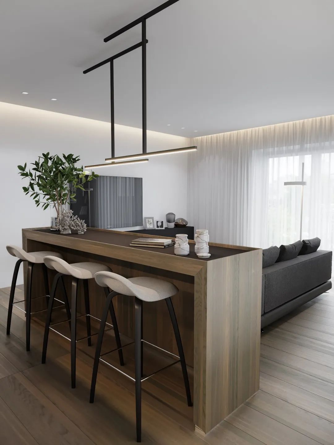 德国极简高雅公寓设计丨Alexey Golub-12