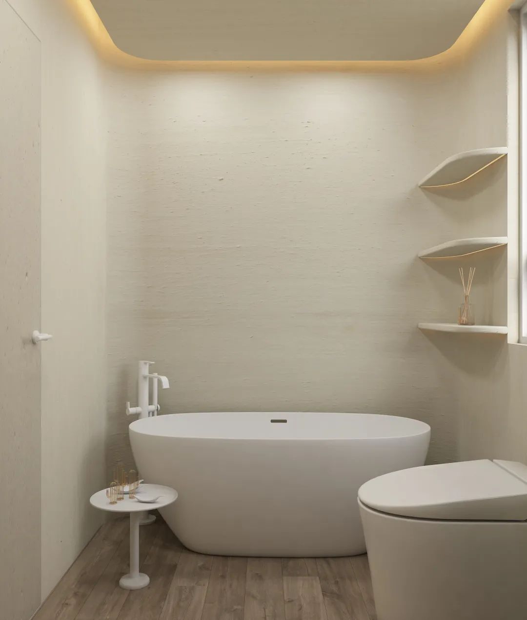 奶茶色调的休旅风空间丨中国河北丨北鱼空间设计事务所-24