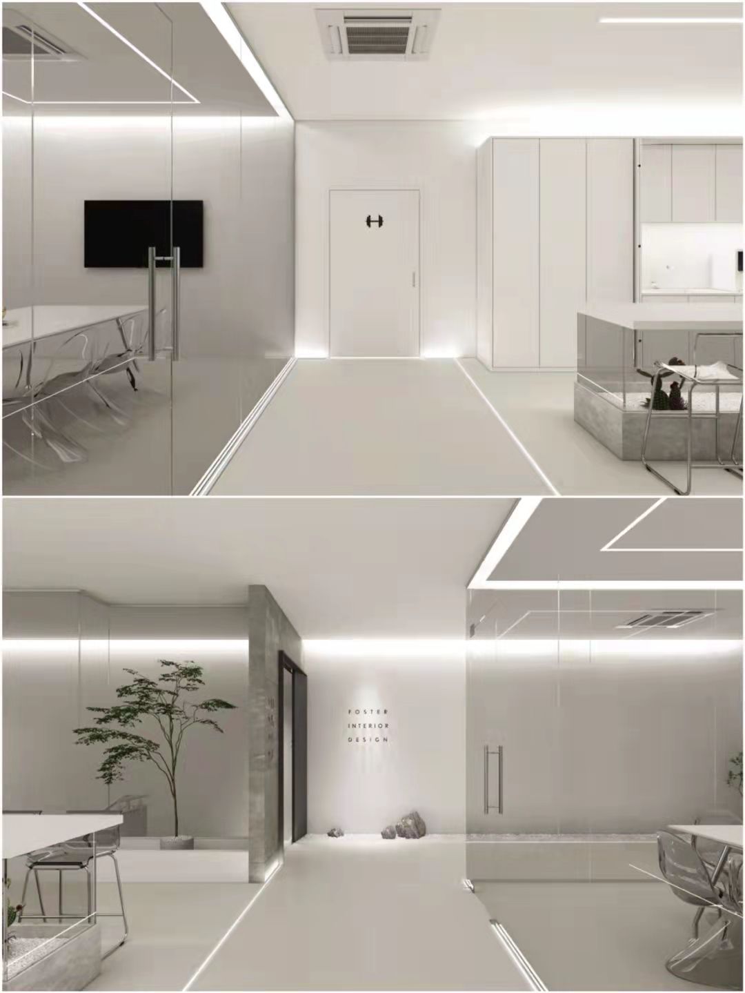 净与静美学的极简风办公室设计-8