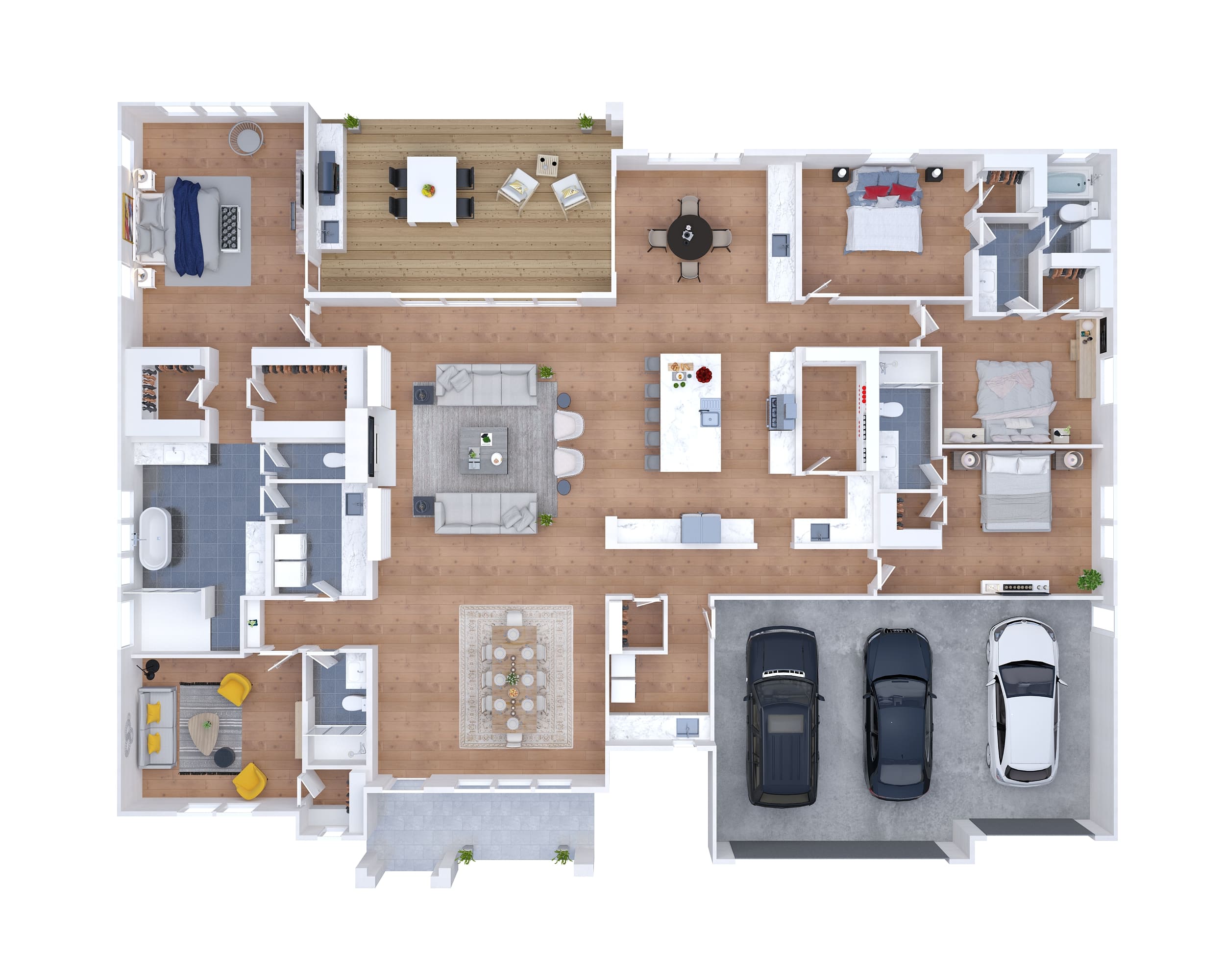 3D 渲染建筑计划丨The 2D3D Floor Plan Company-16