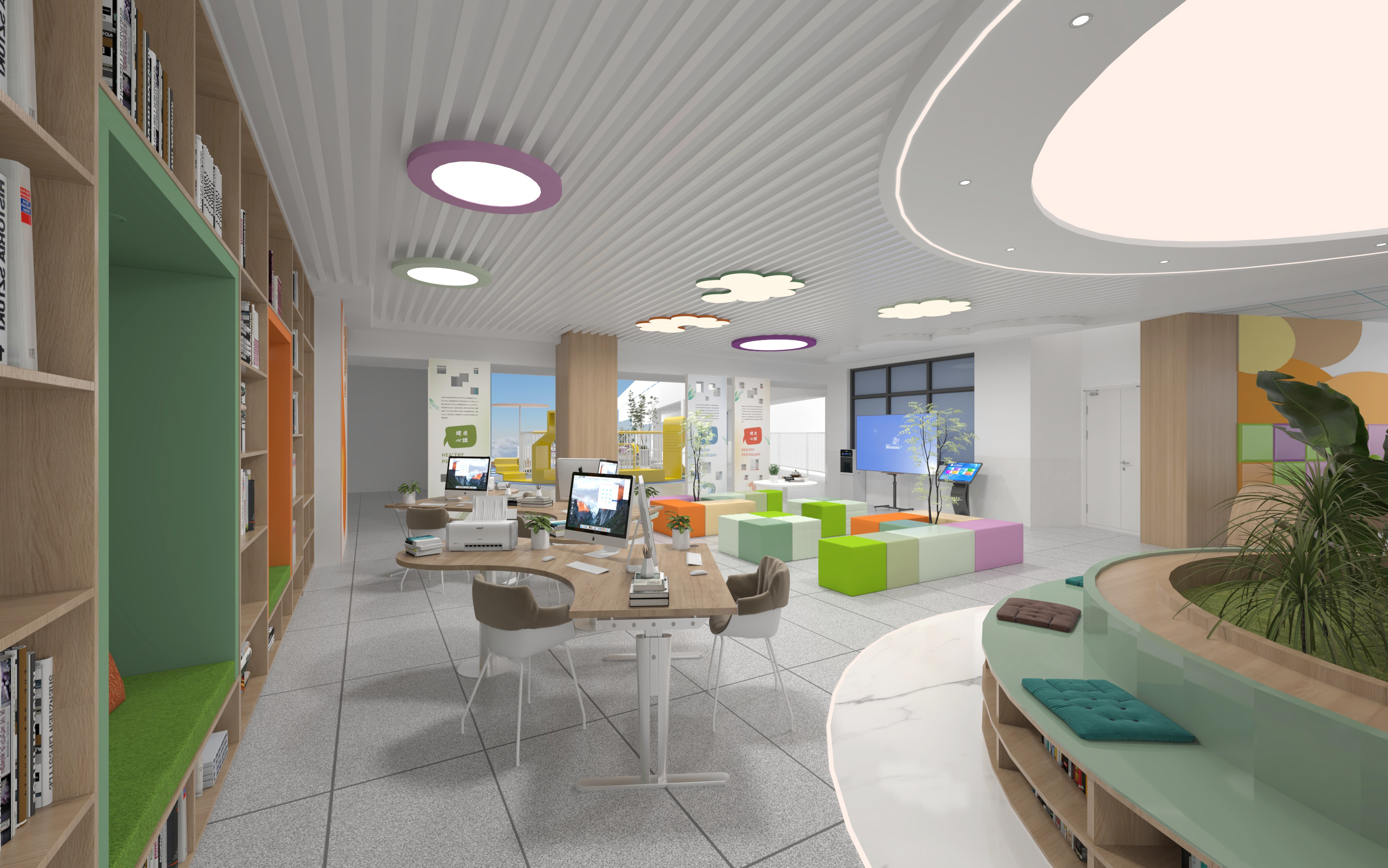某校心理咨询规划区设计-17