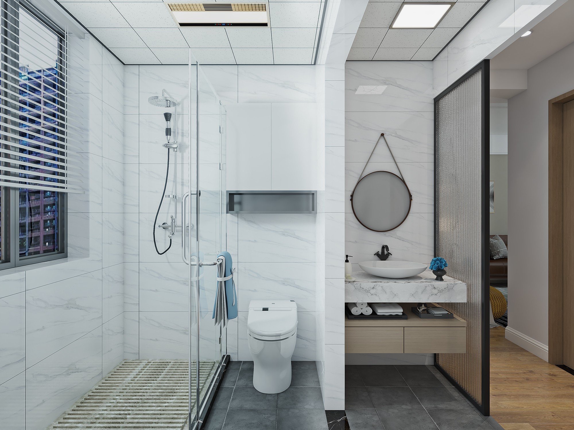 现代三居室爆改 儿童娱乐区与餐厨一体-14