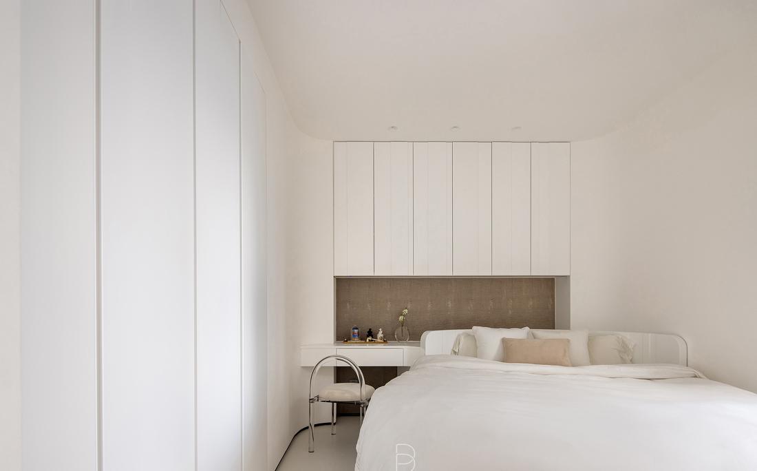 纯白极简空间,106㎡昏暗老房逆袭之路-33