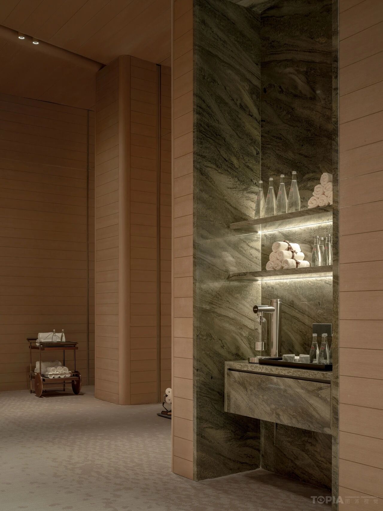 新作 DIA —— 写意山水 · 落日熔金「北京·华润置地 臻澐四季花厅 Urban luxury natural art」丨中国北京丨GAD吴轩-65