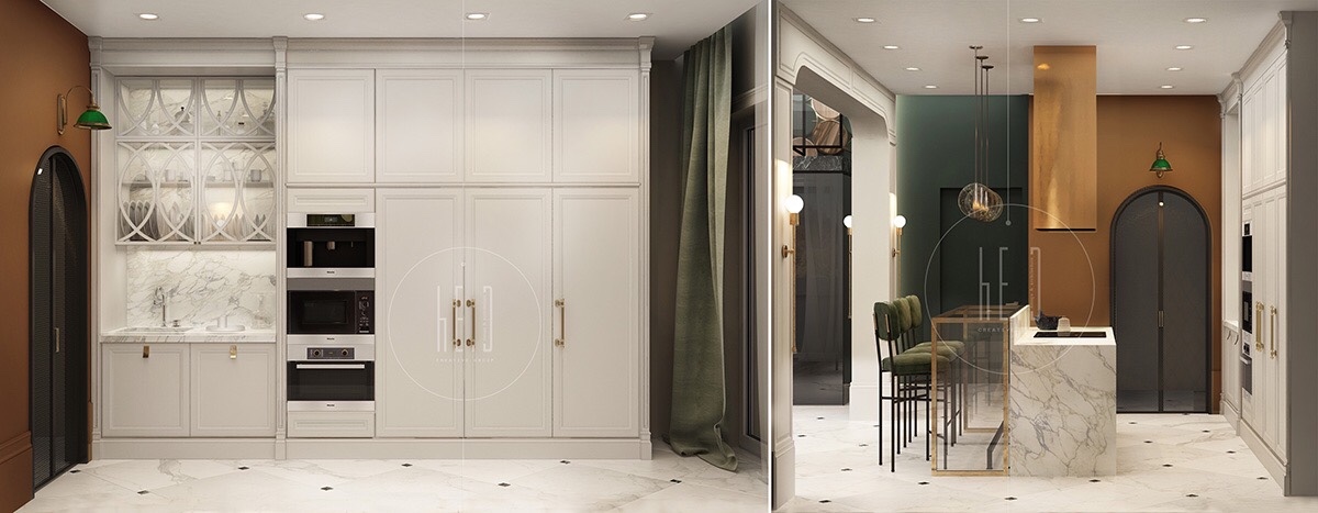 红+黄+绿 三色构造优雅复古家居 | he.D group-11