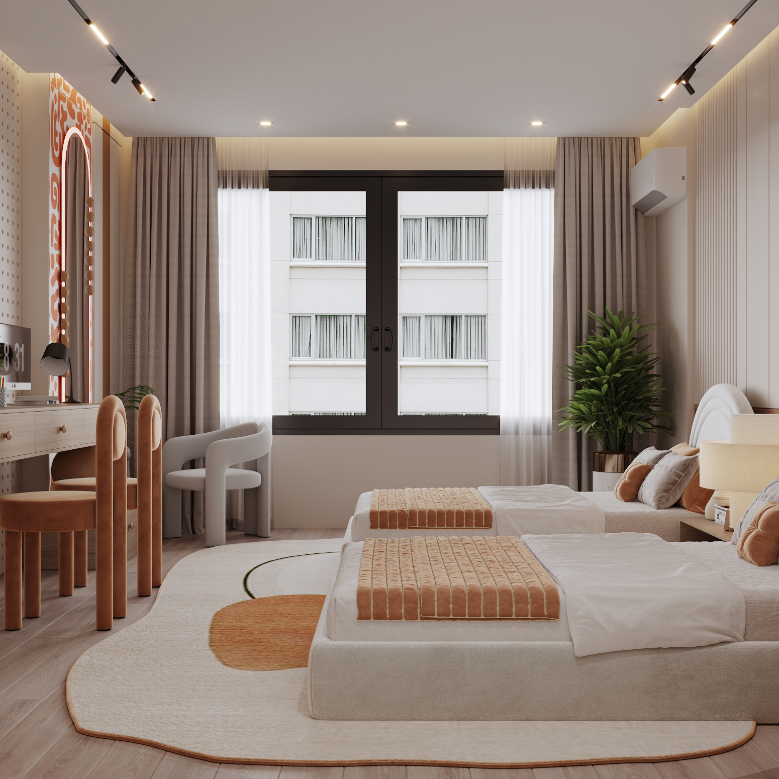 Soft Luxury Kids Bedroom | Modern Minimal Interior-11