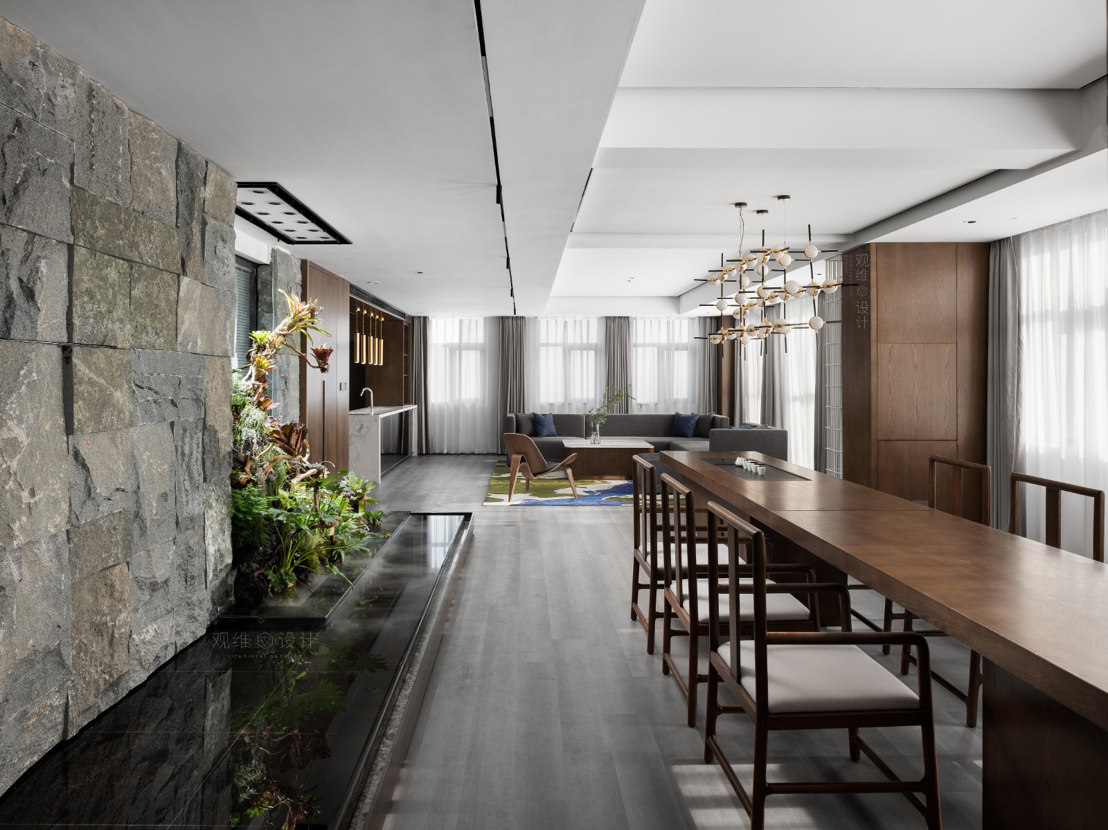 公寓自然韵律 | 观维设计光影空间的活力表现-12