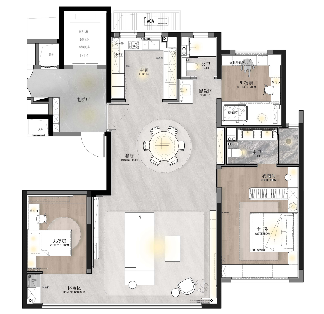 青岛金地华悦样板空间丨中国青岛丨则灵艺术-38