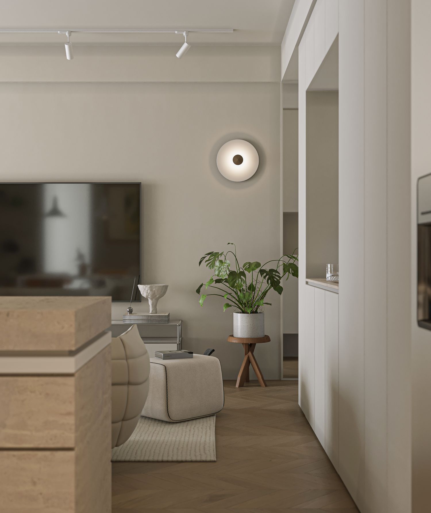 奶油色包豪斯小宅设计-11