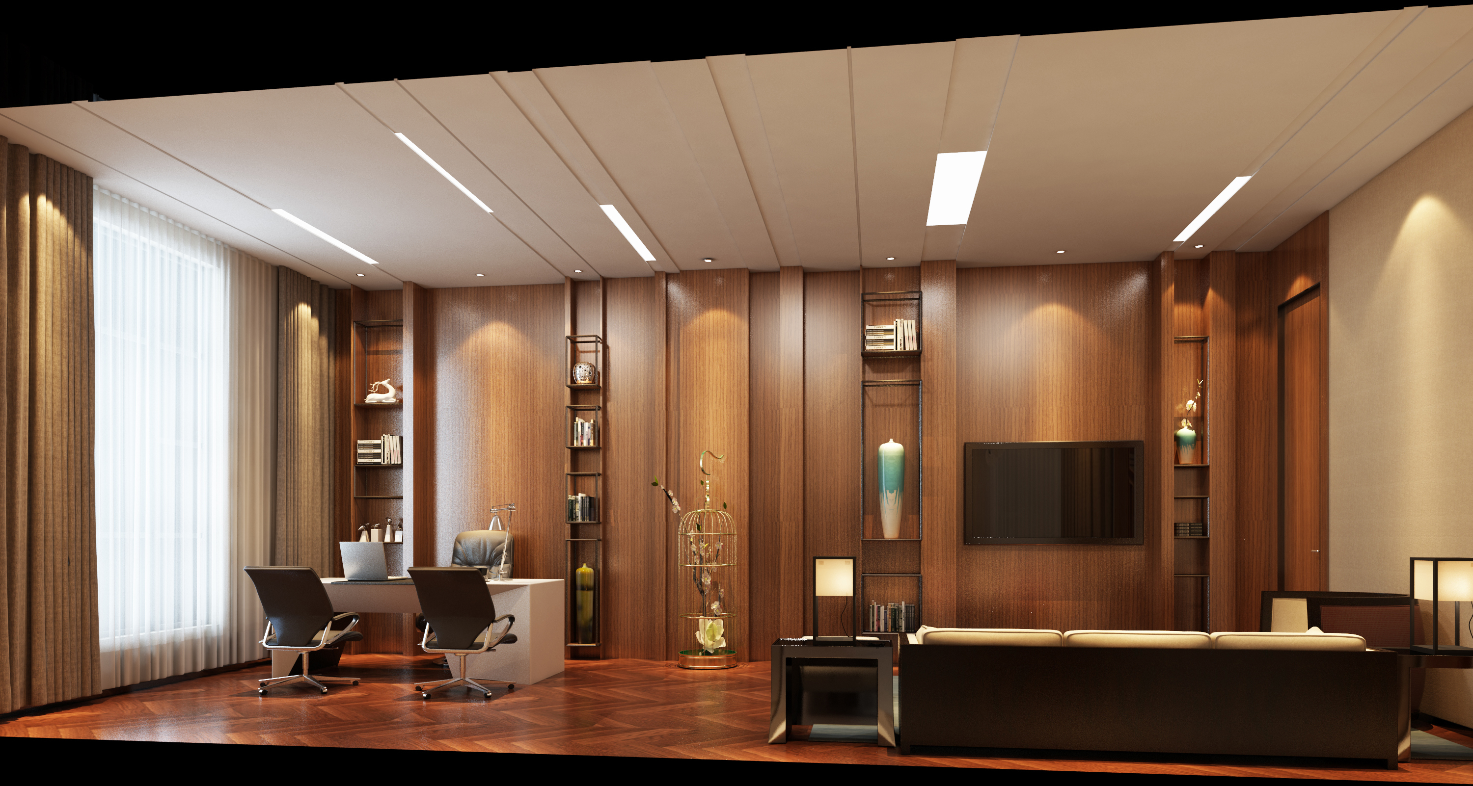 文华南阳天地售楼中心现代风设计-8