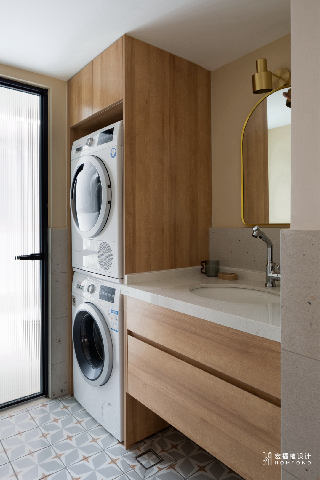 原木+奶茶色，随性自由的治愈空间 | 宏福樘设计-40