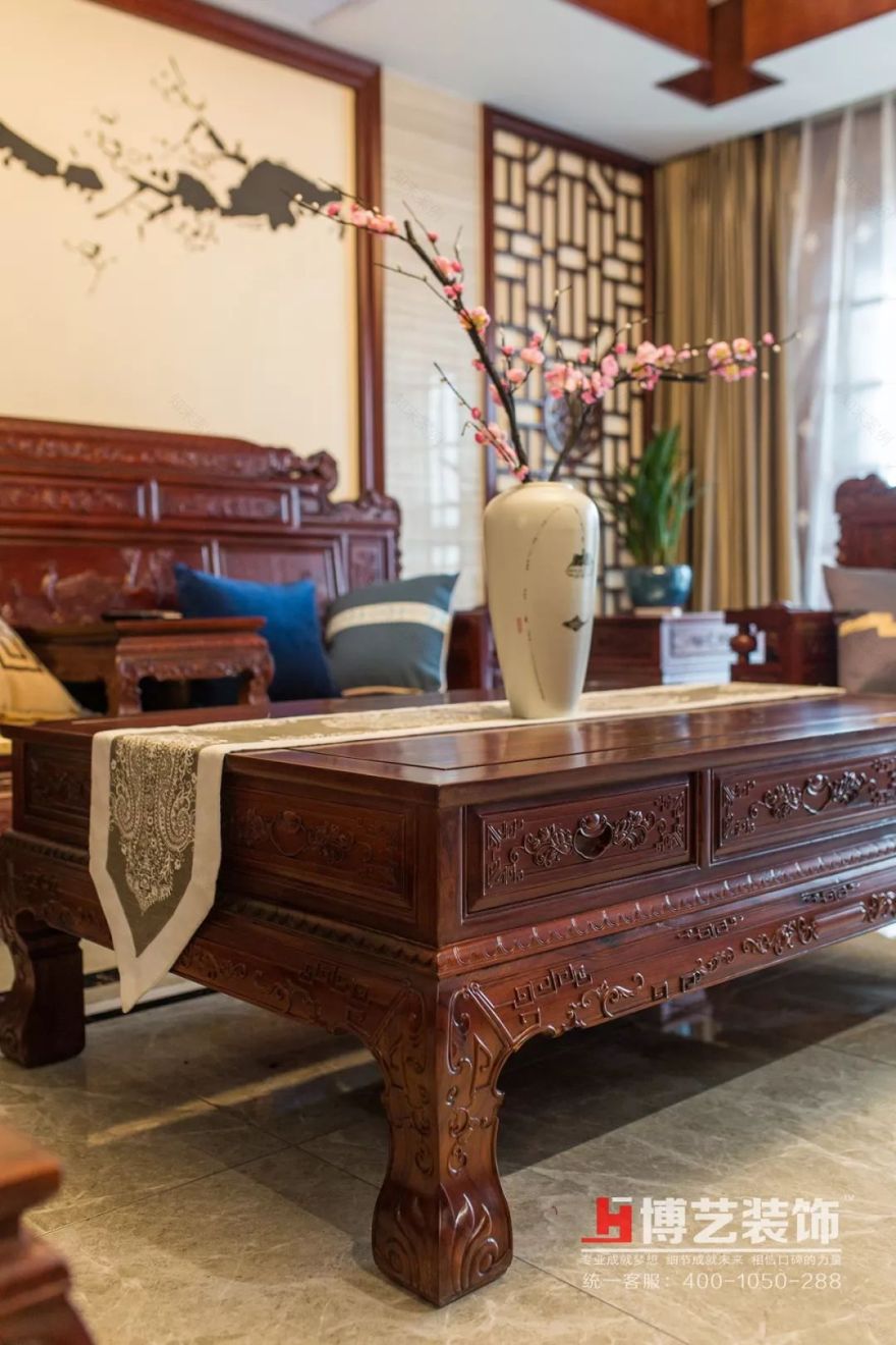 《暗香》张越——简约中式样板房设计-13