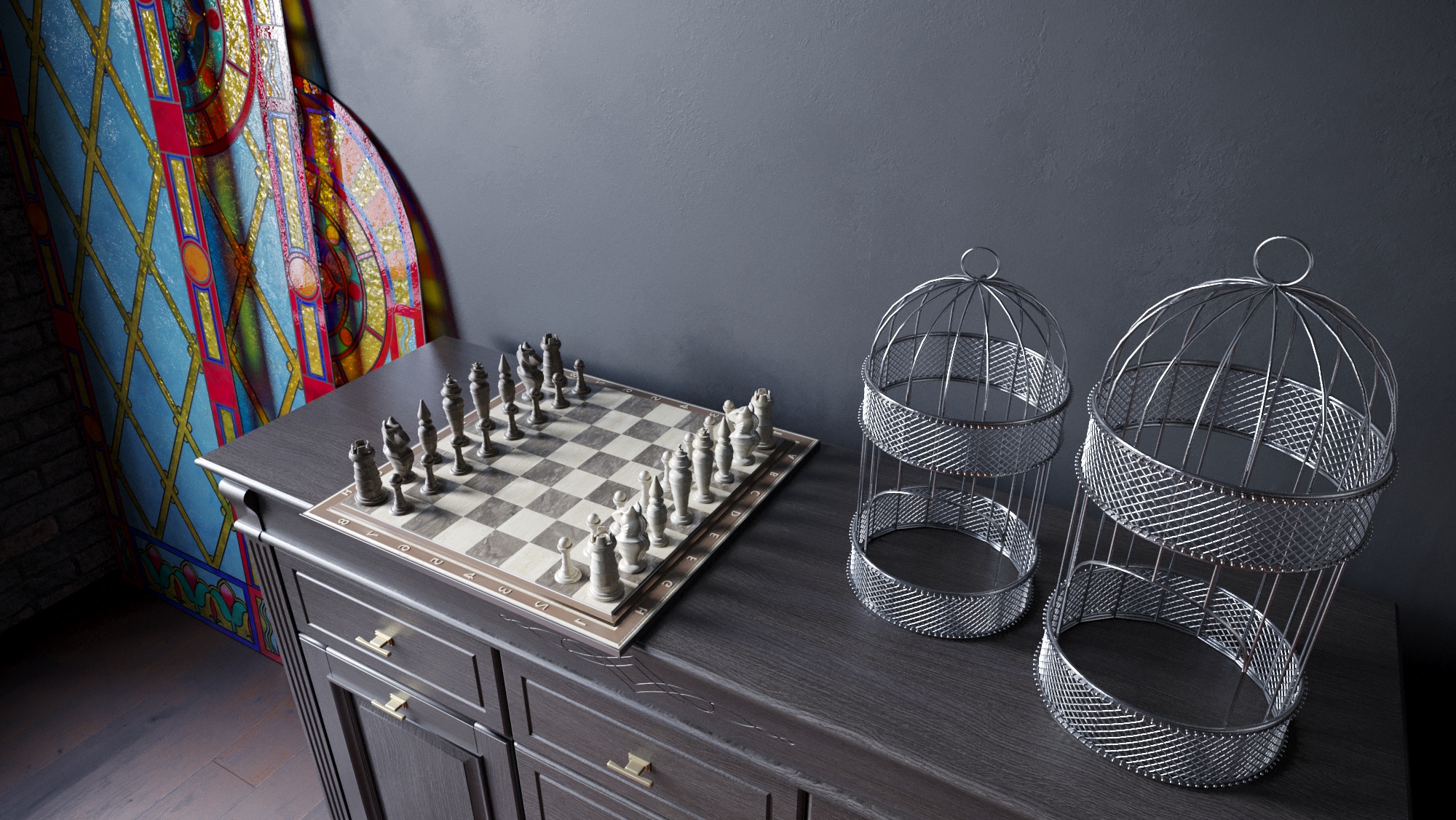 Современный интерьер в готическом стиле-5