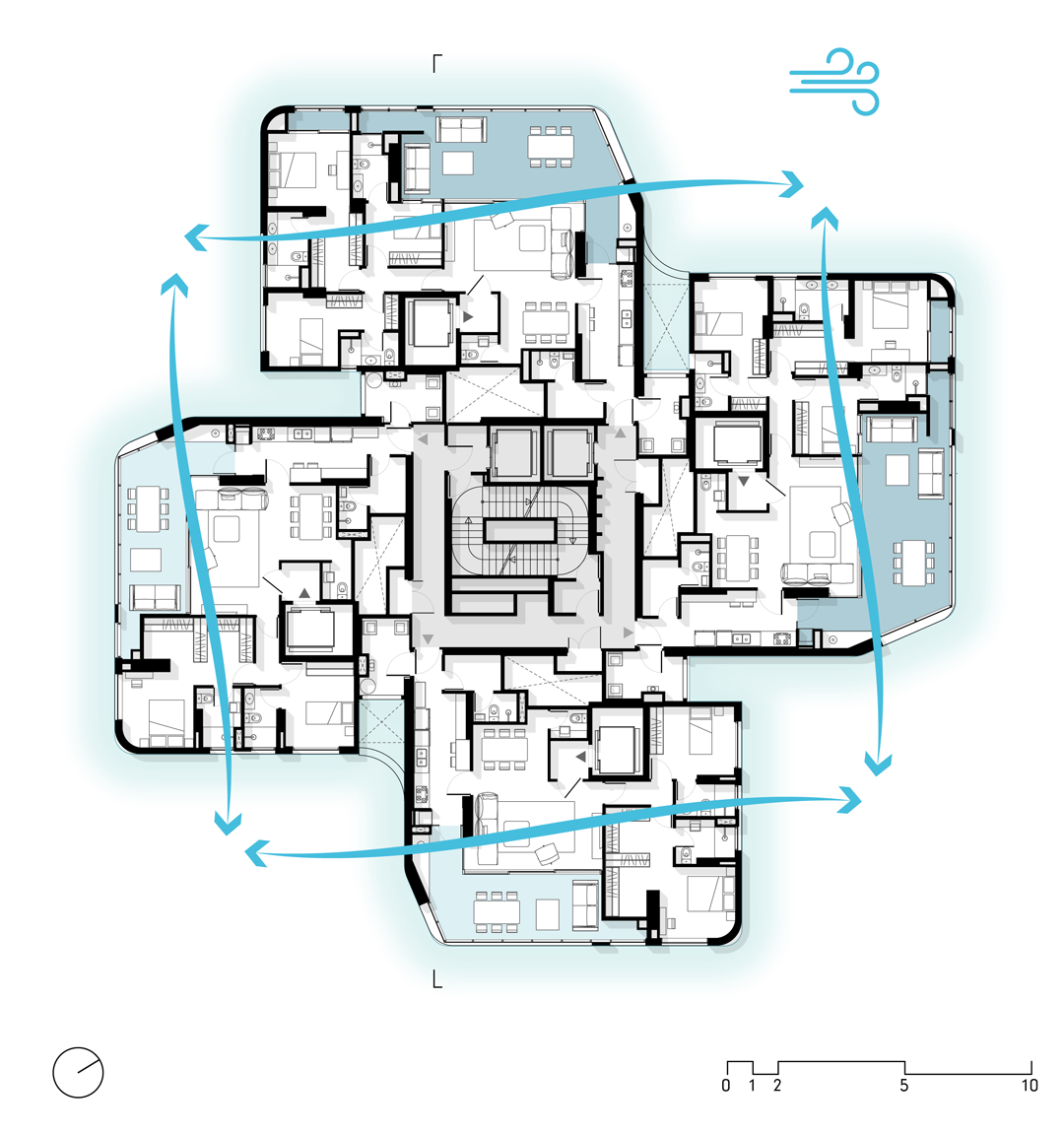 UNStudio南美首作：圣保罗EZ Parque da Cidade住宅 -5