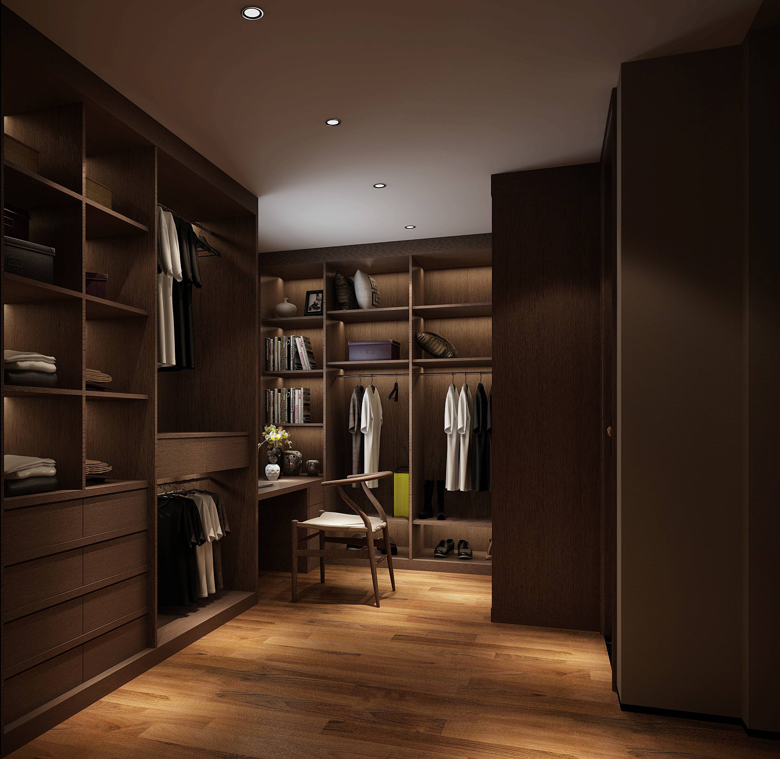 新中式 中式古典 奢华家装别墅样板房-18-14