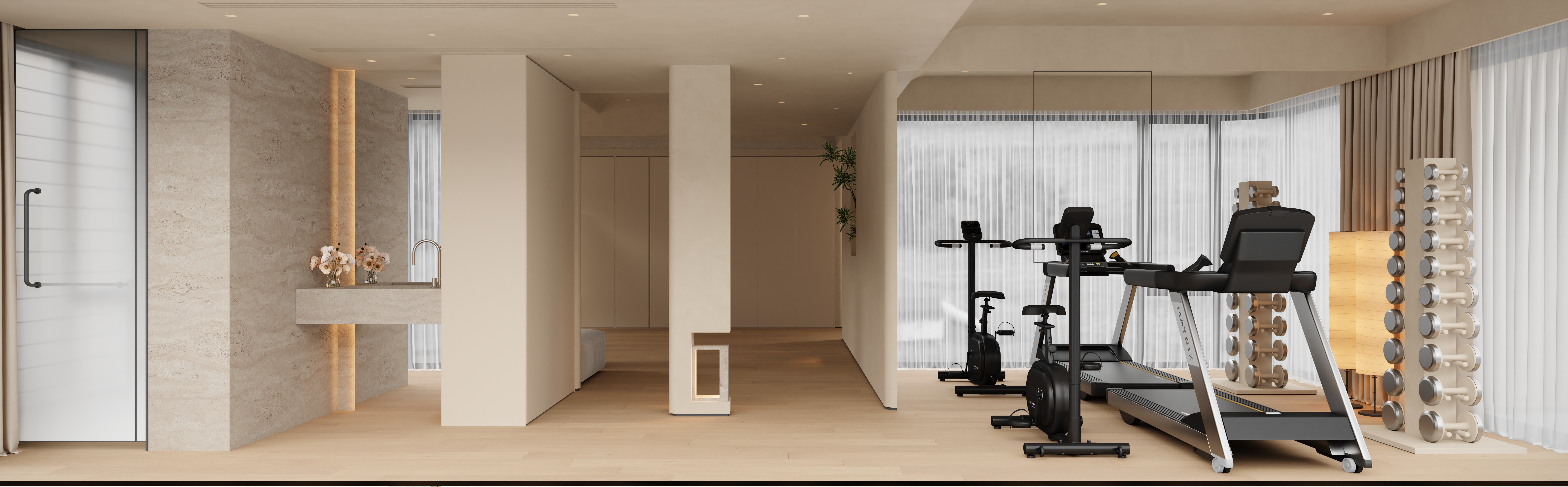 现代 奶油大平层-20