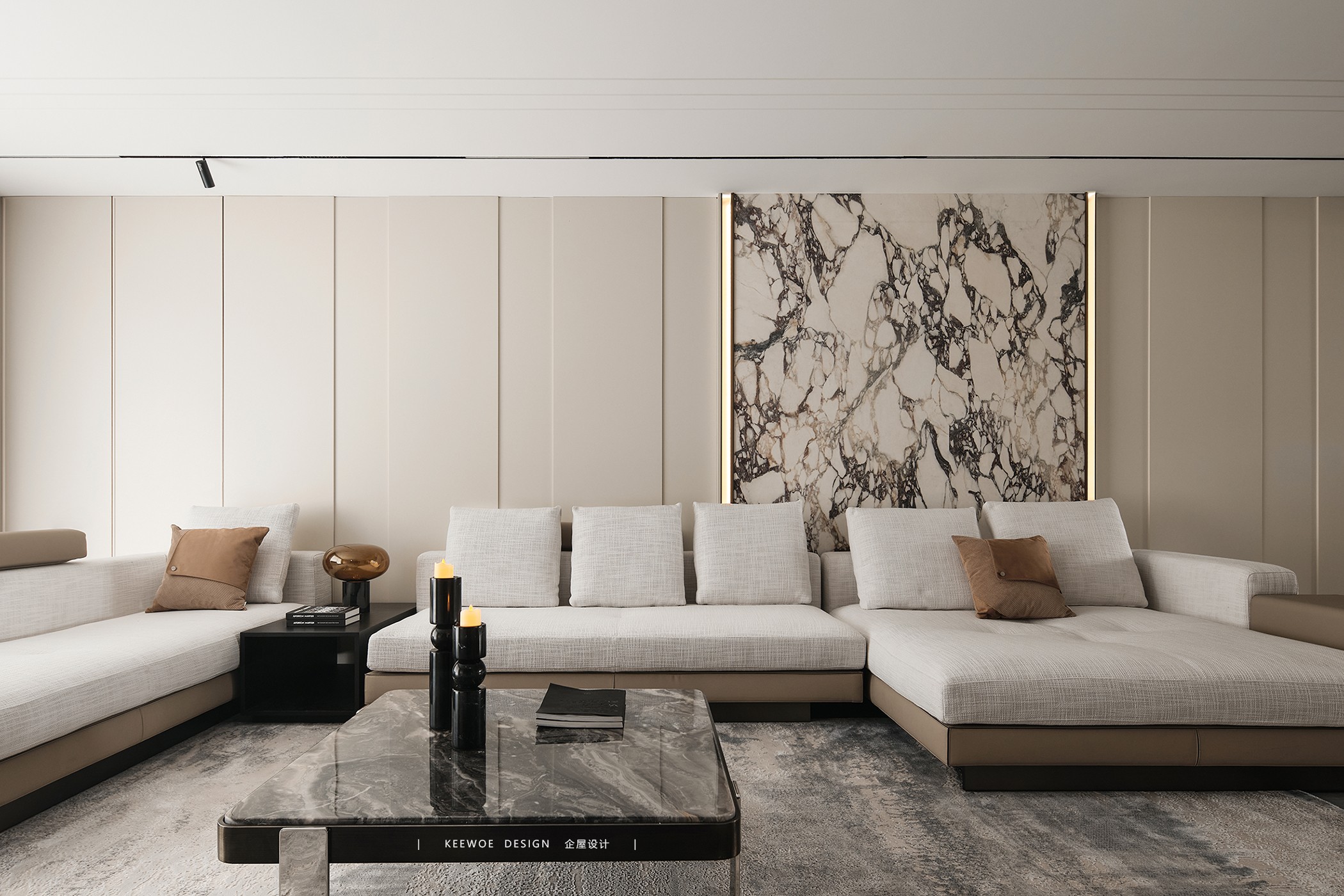 东方诚园·245㎡平层之家丨企屋设计-4