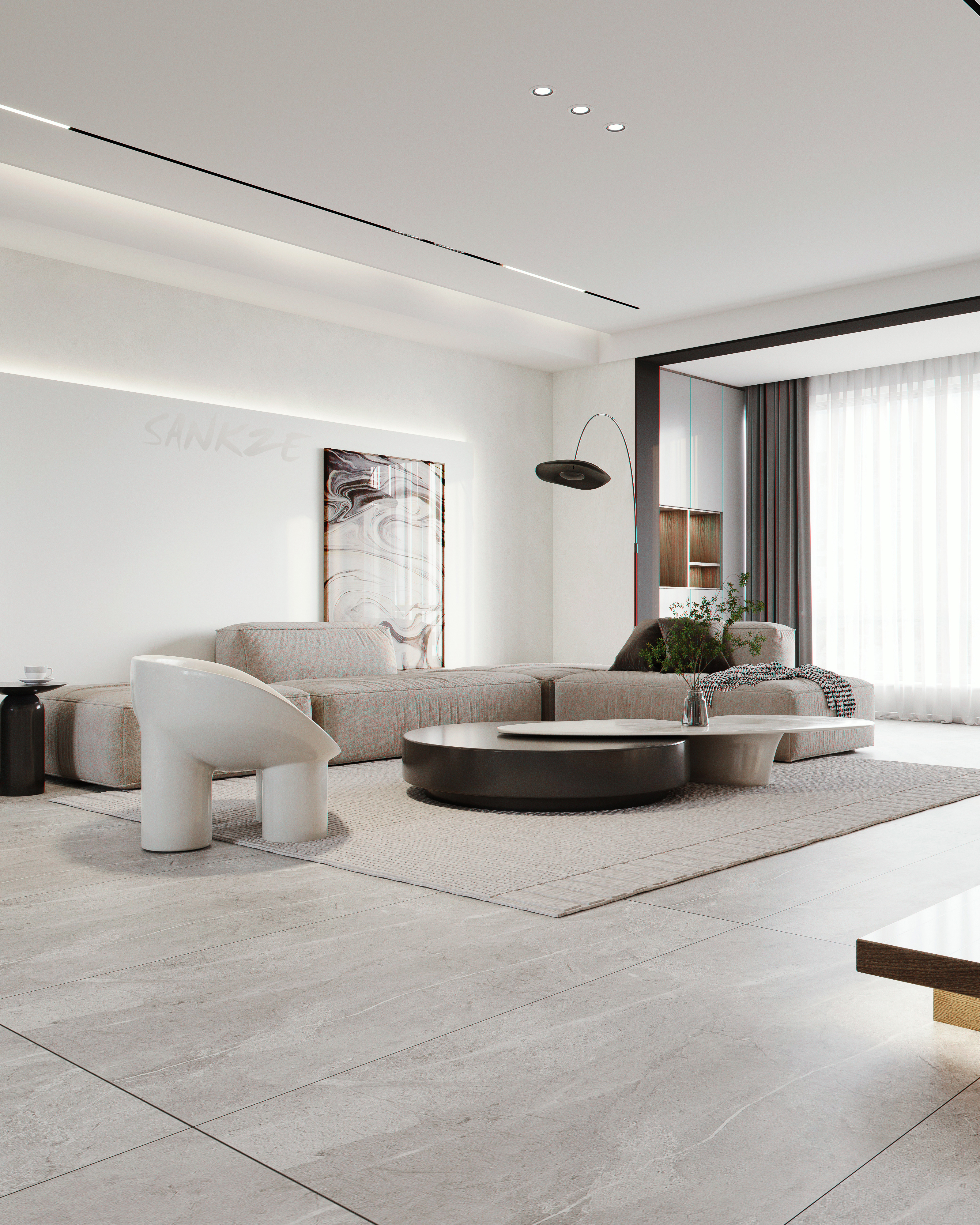 简约现代风 | 知名设计师打造城市新居-1