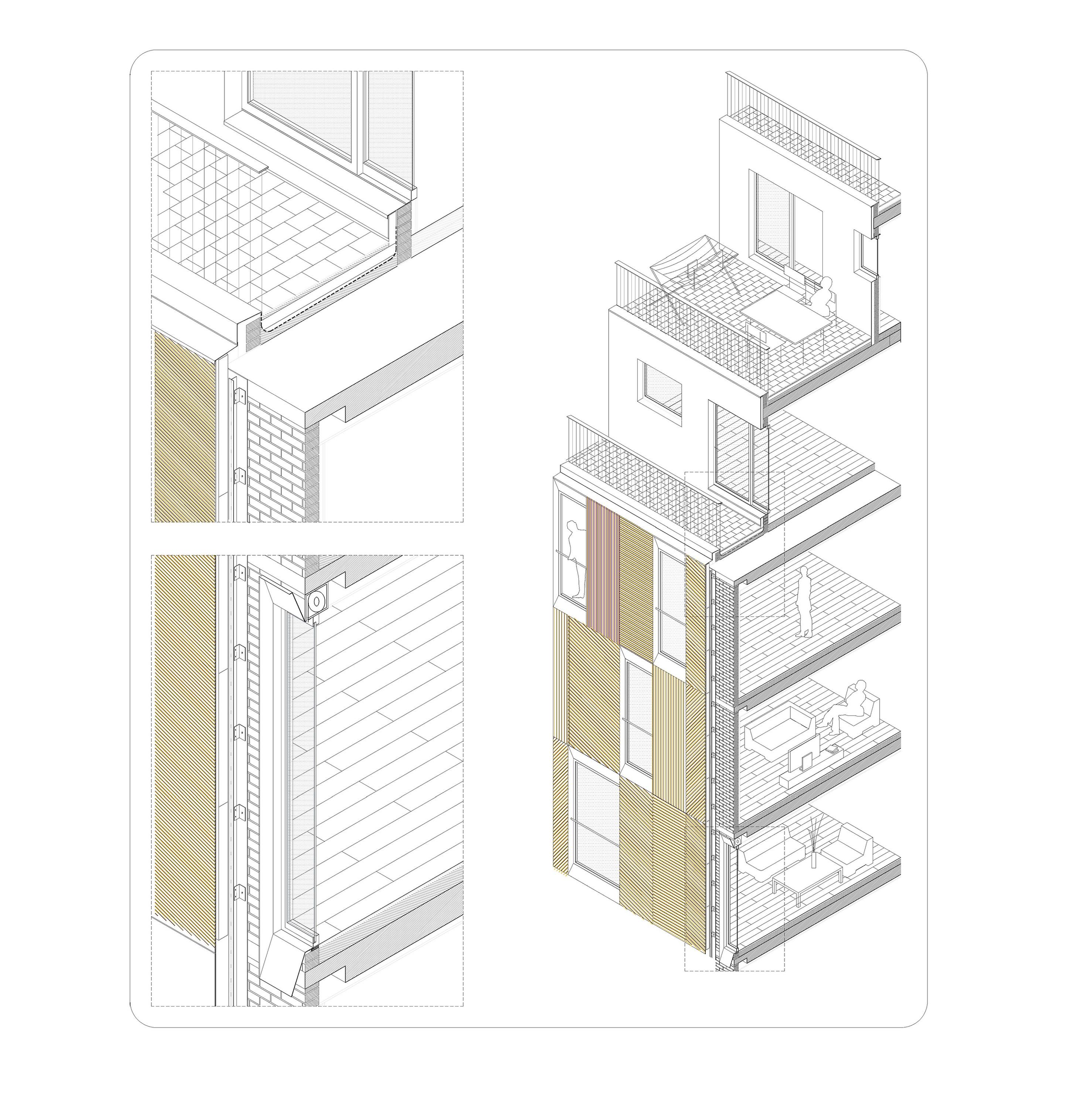 退叠的广厦：TWPEAKS西班牙马德里社会住宅 / MADhel+MARMOLBRAVO-26