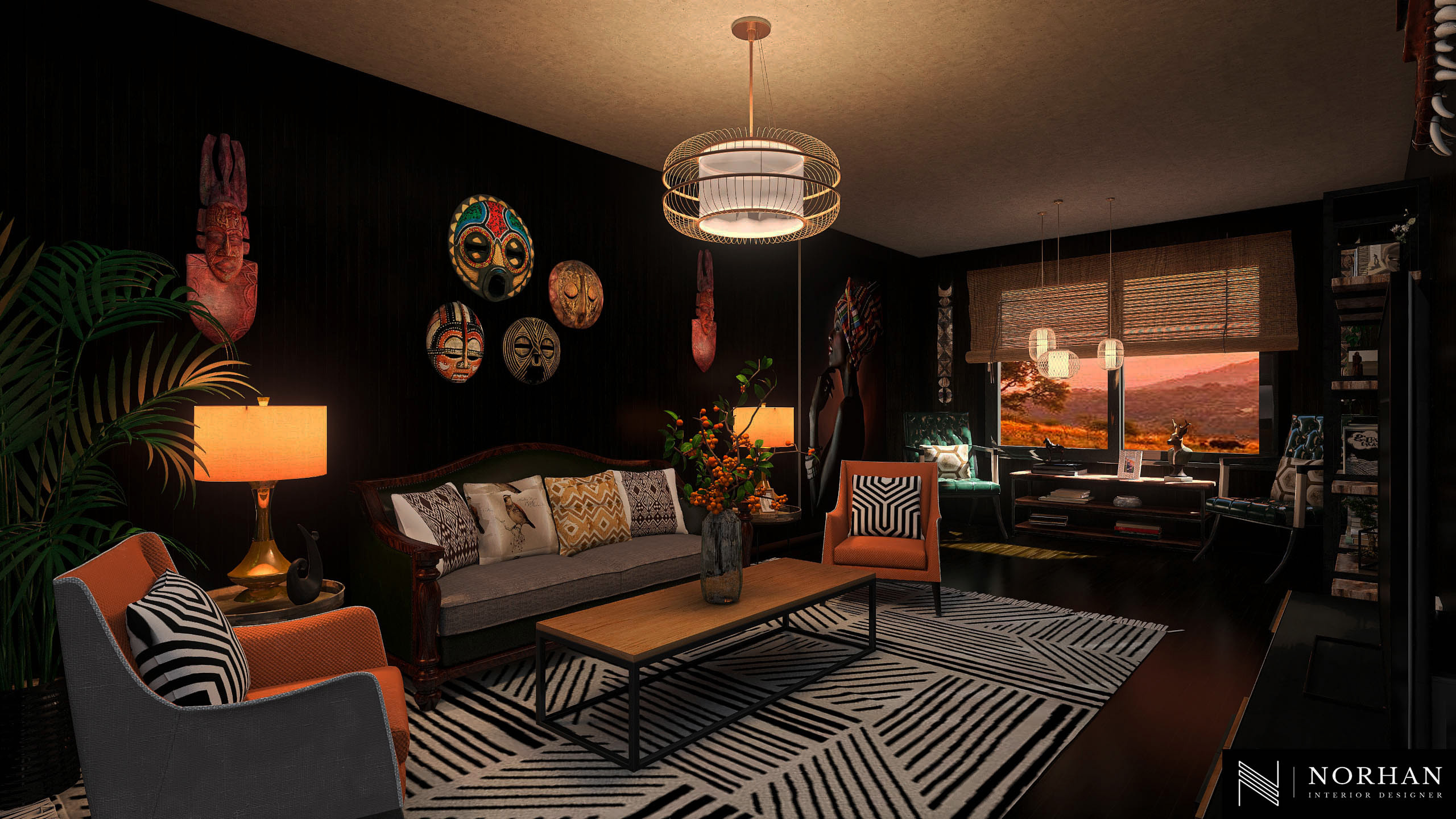 Apartement in African style-8