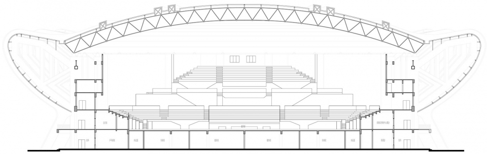 苍南体育中心 | 型钢桁架结构与曲线美学的完美结合-106