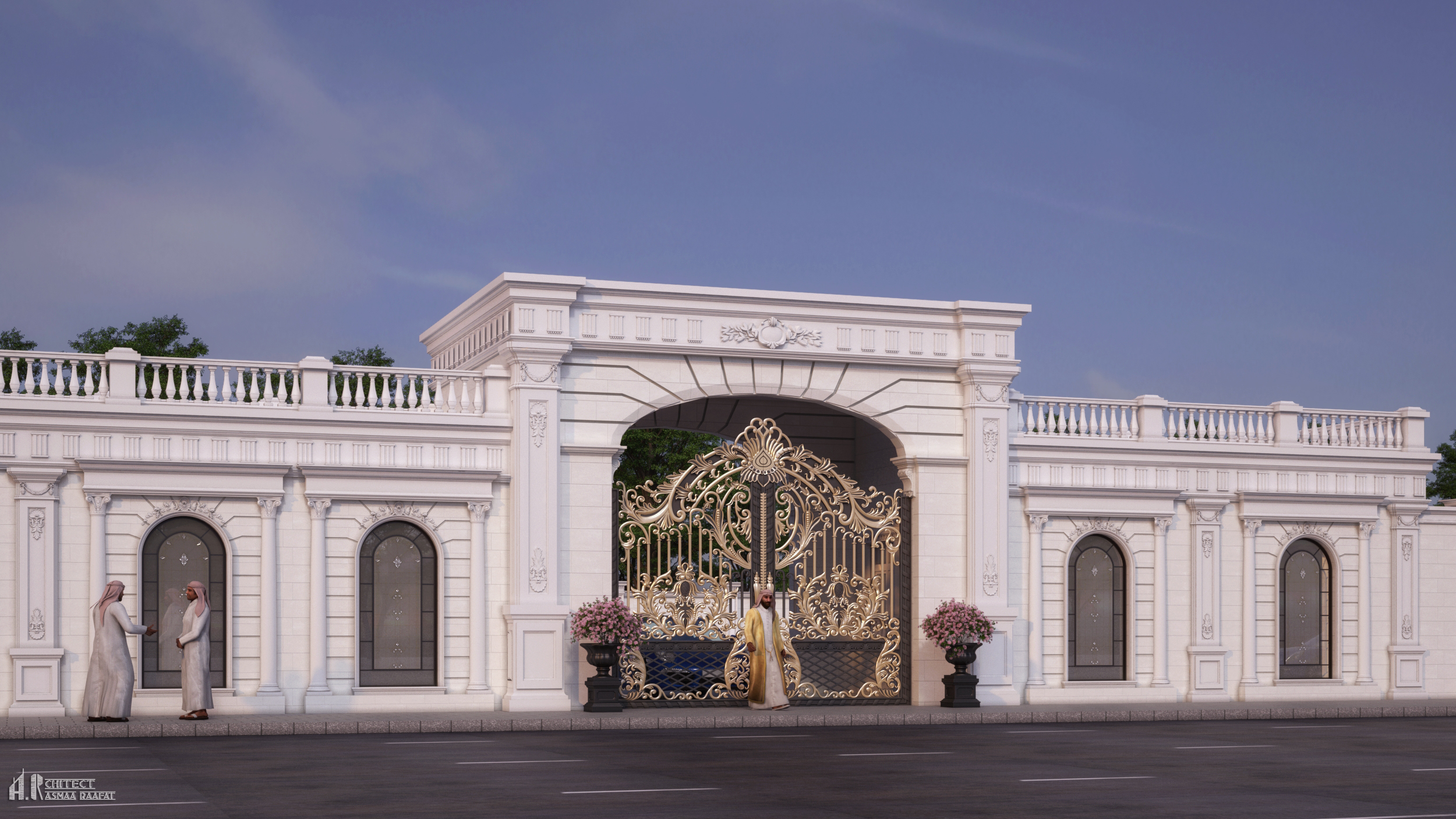 Fence design in Qatar, classic style-2