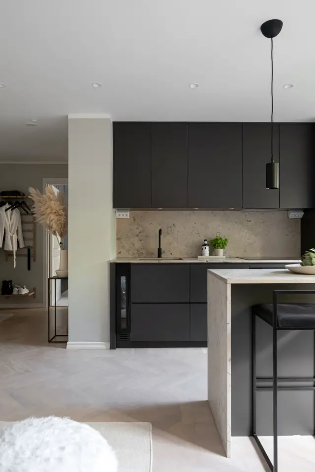 绿色设计翻新 45m2 一室公寓,打造和谐舒适空间-2