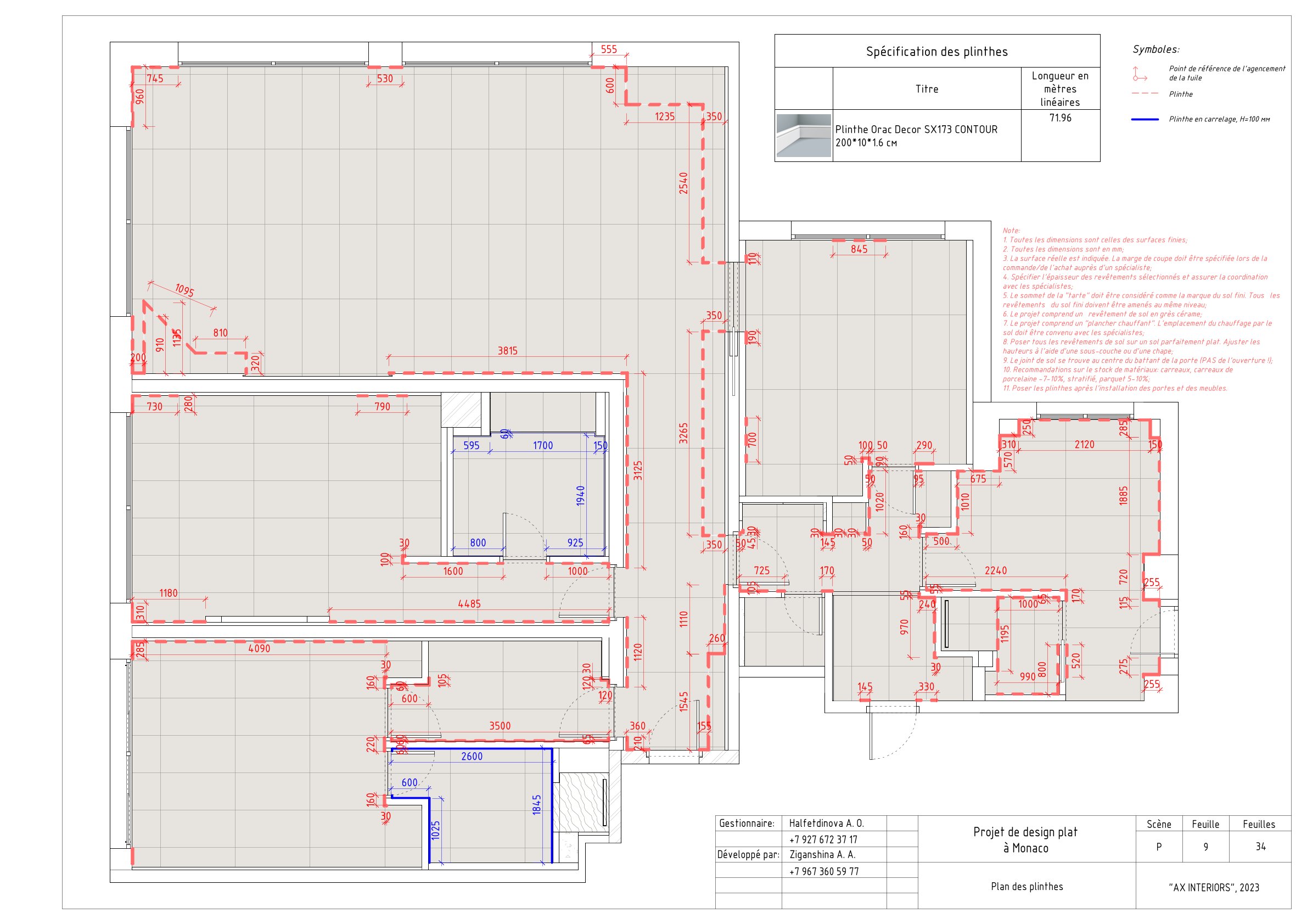 Working documentation of Monaco apartment-8