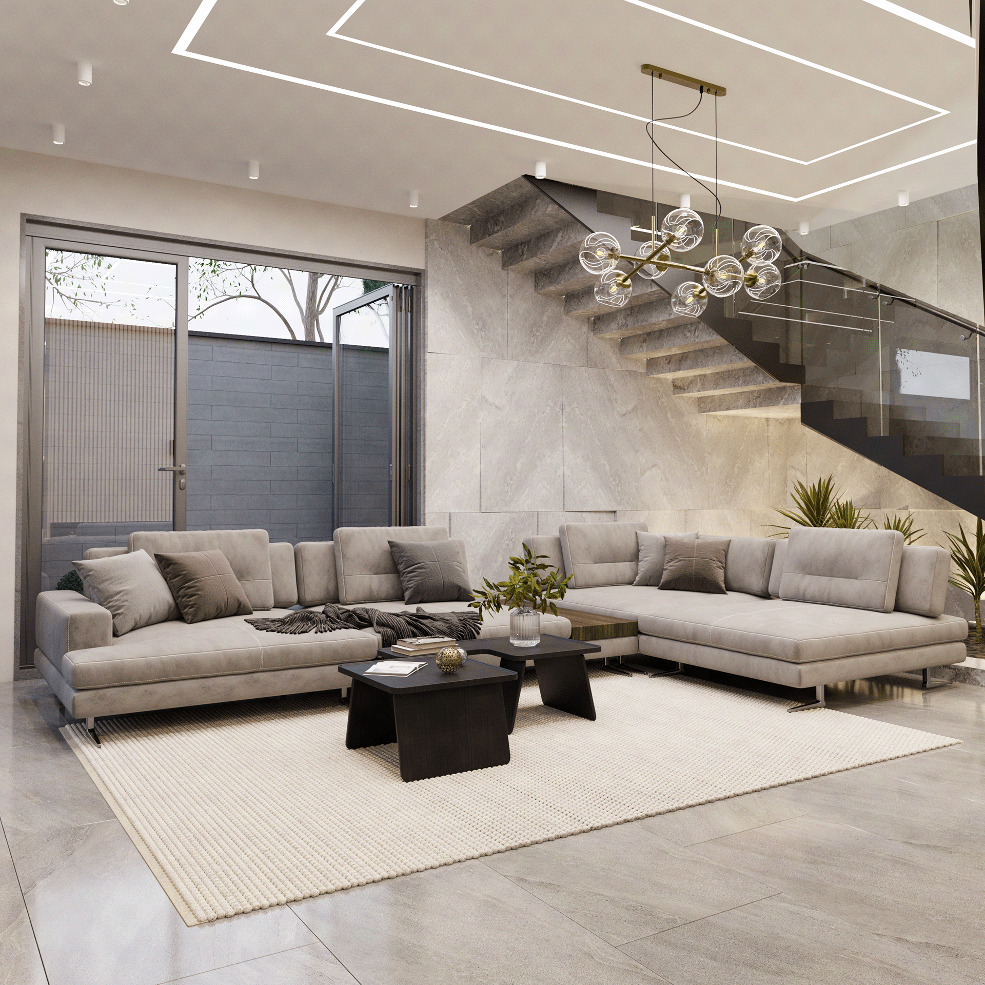 沙特别墅室内外设计-8