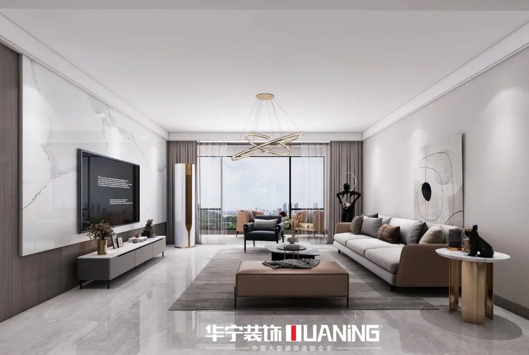 广东华宁装饰 | 古工作品「市值三区」现代风格，温馨雅致-62