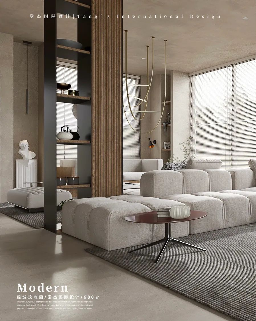 绿城玫瑰园现代风别墅丨中国南京丨堂杰国际设计-22