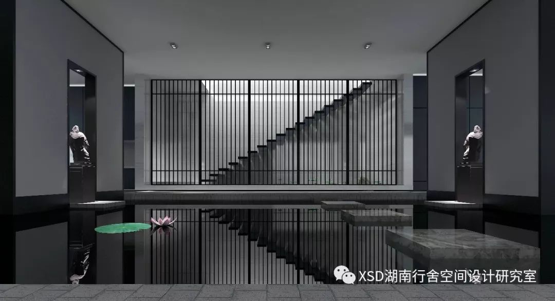 长沙自建别墅《水舍》 | 现代中式静谧空间-42