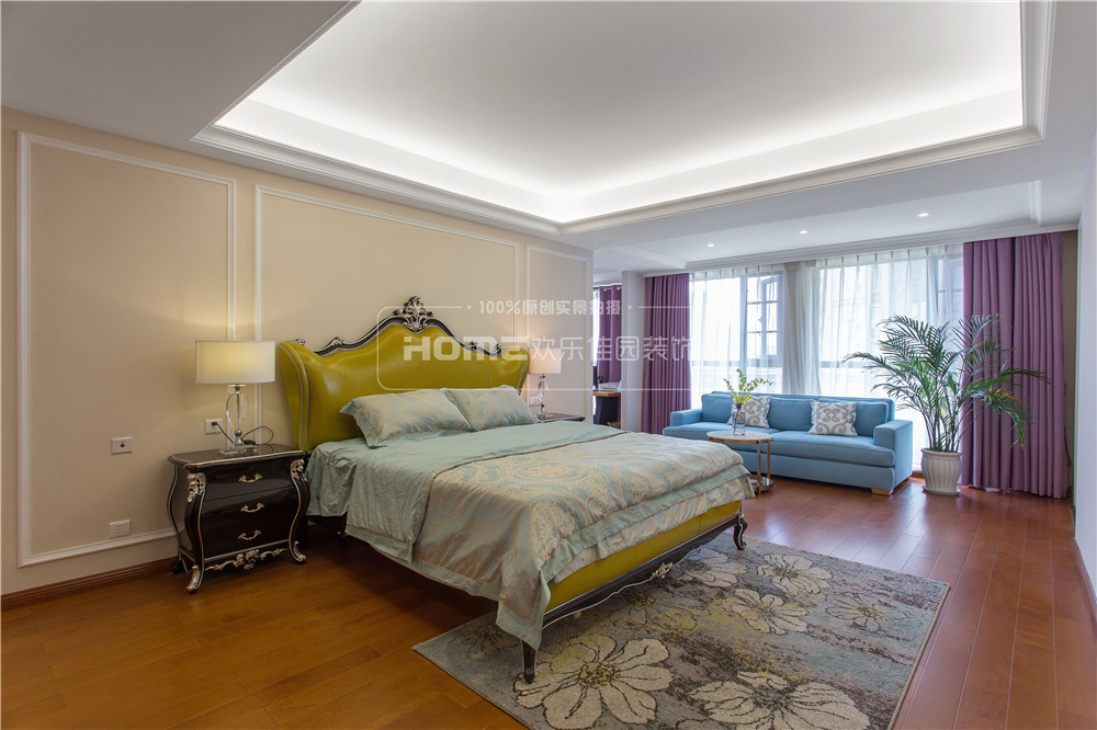 成都观城 220 平简约美式装修，家庭温馨空间设计-49