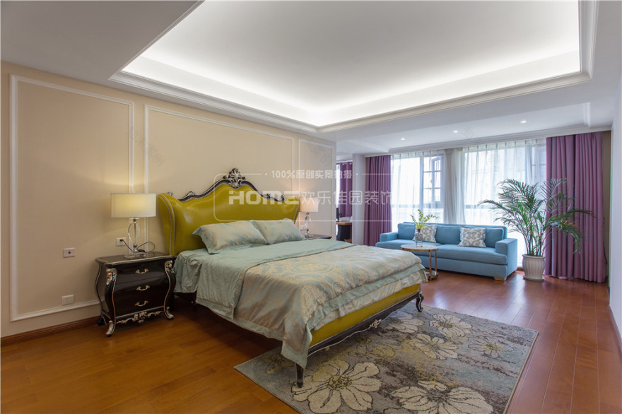 成都观城 220 平简约美式装修,家庭温馨空间设计-49