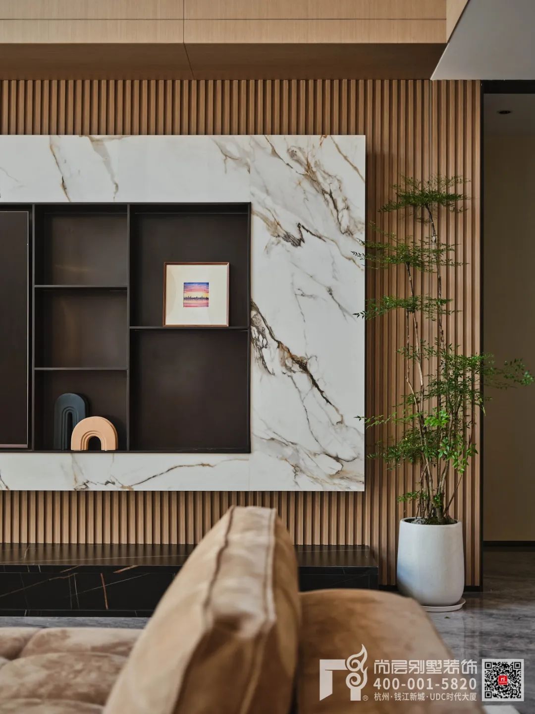 现代轻奢别墅设计丨杭州尚层装饰-28