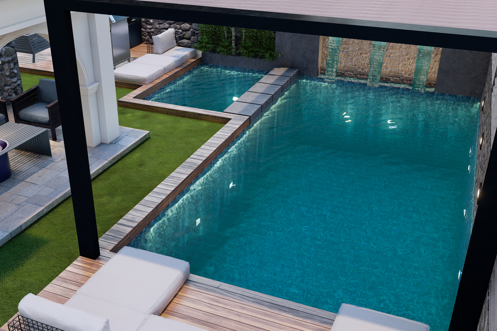 后花园别墅丨埃及开罗丨Arch. Rehab Nabil-11