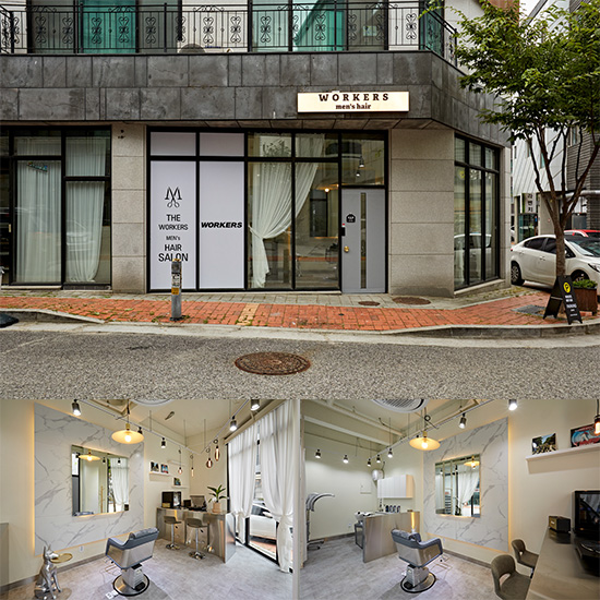 10 坪男性专用美容室设计，极简工业风打造舒适空间-1