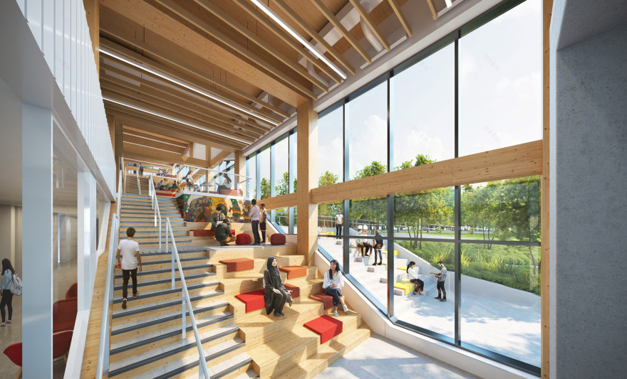加拿大首座木结构零碳社区学院建筑亮相-17