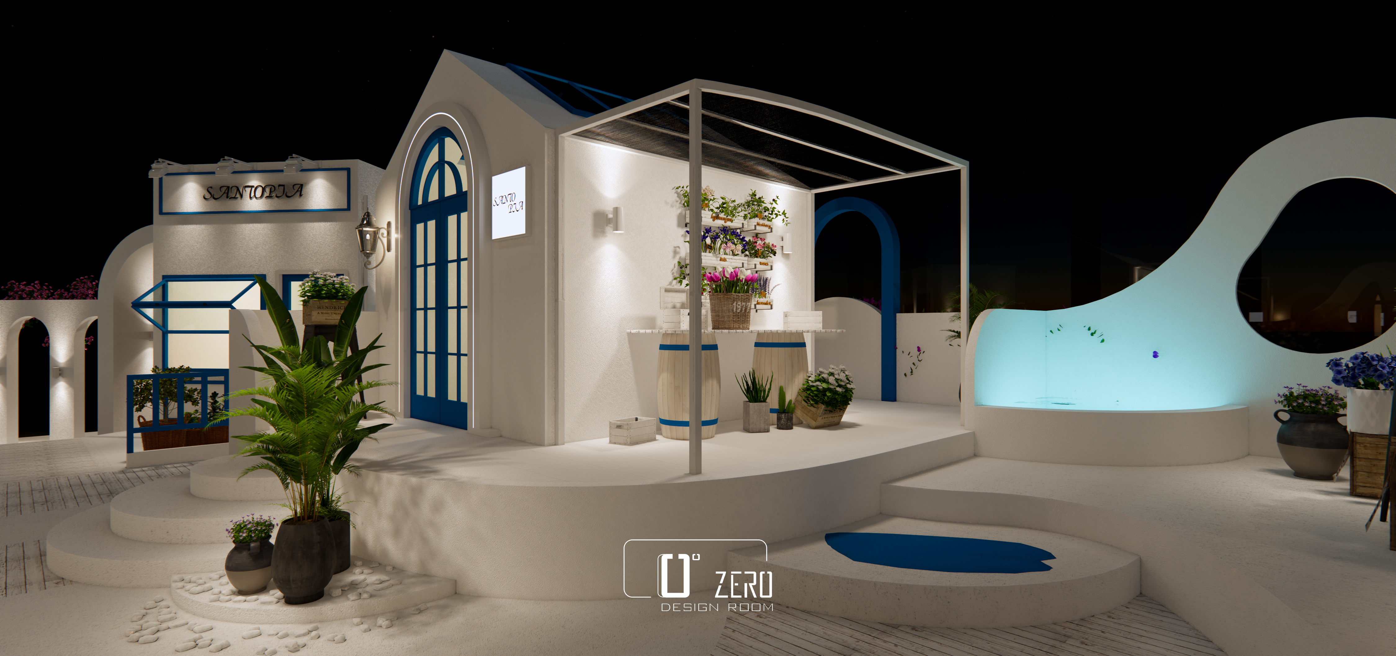 圣托里尼乌托邦理念的假日城市丨中国深圳丨Zero Desing Room-31