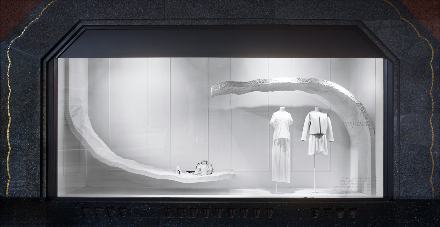 巴黎 Galeries Lafayette 白色梦幻橱窗设计-24