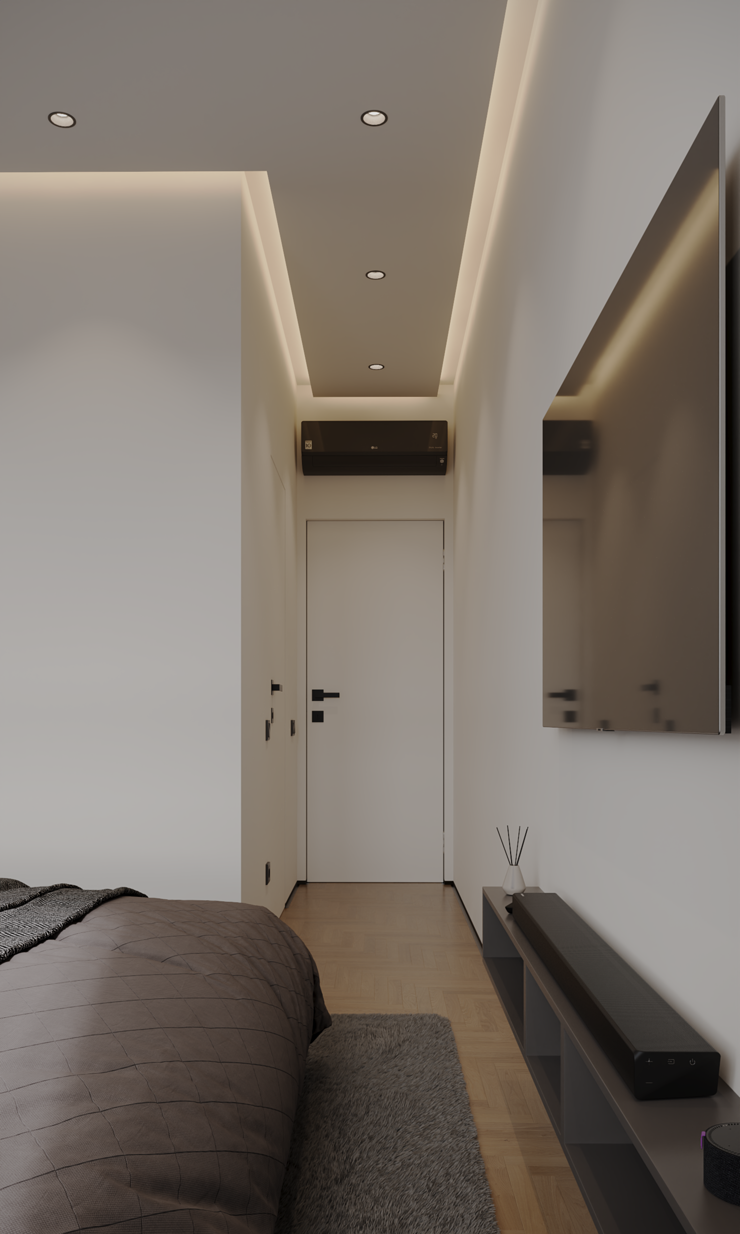 Спальная комната в классическом стиле-15