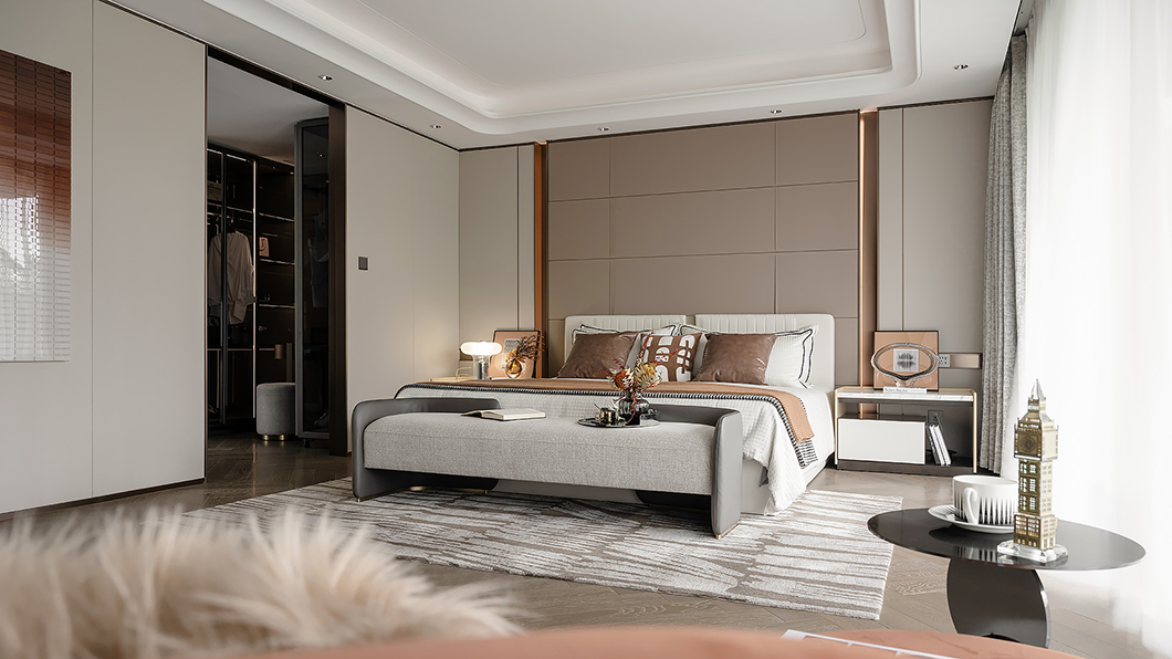 德方圆 | 380㎡现代别墅,轻奢有度,简而不凡!-32