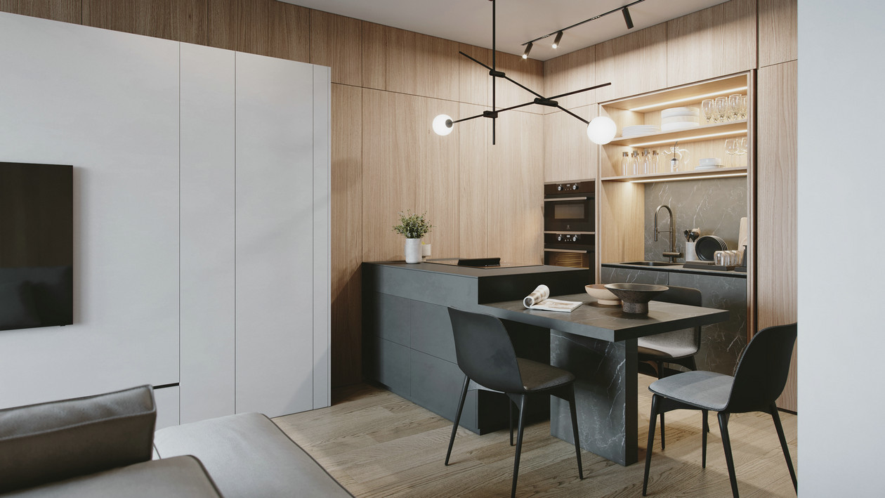 45㎡简约风小空间住宅设计-9