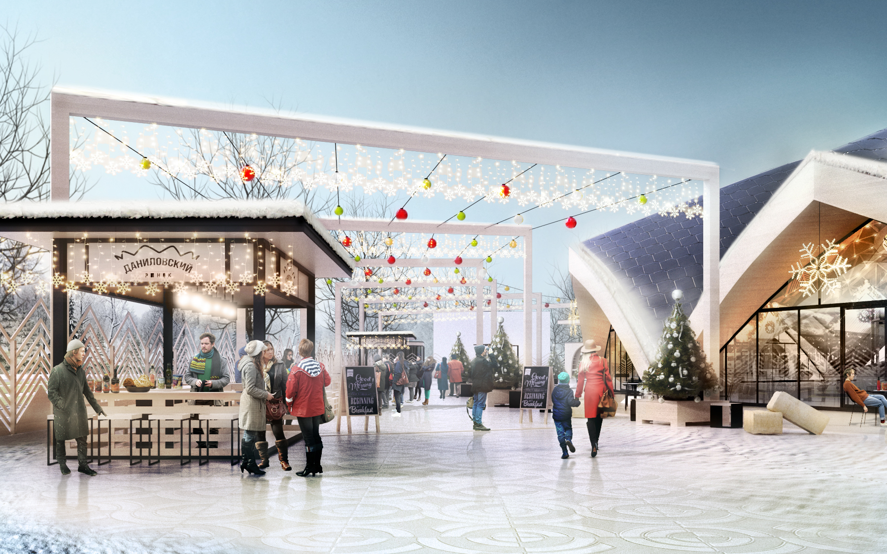 莫斯科丹尼尔 ovsky 市场重建概念设计-12