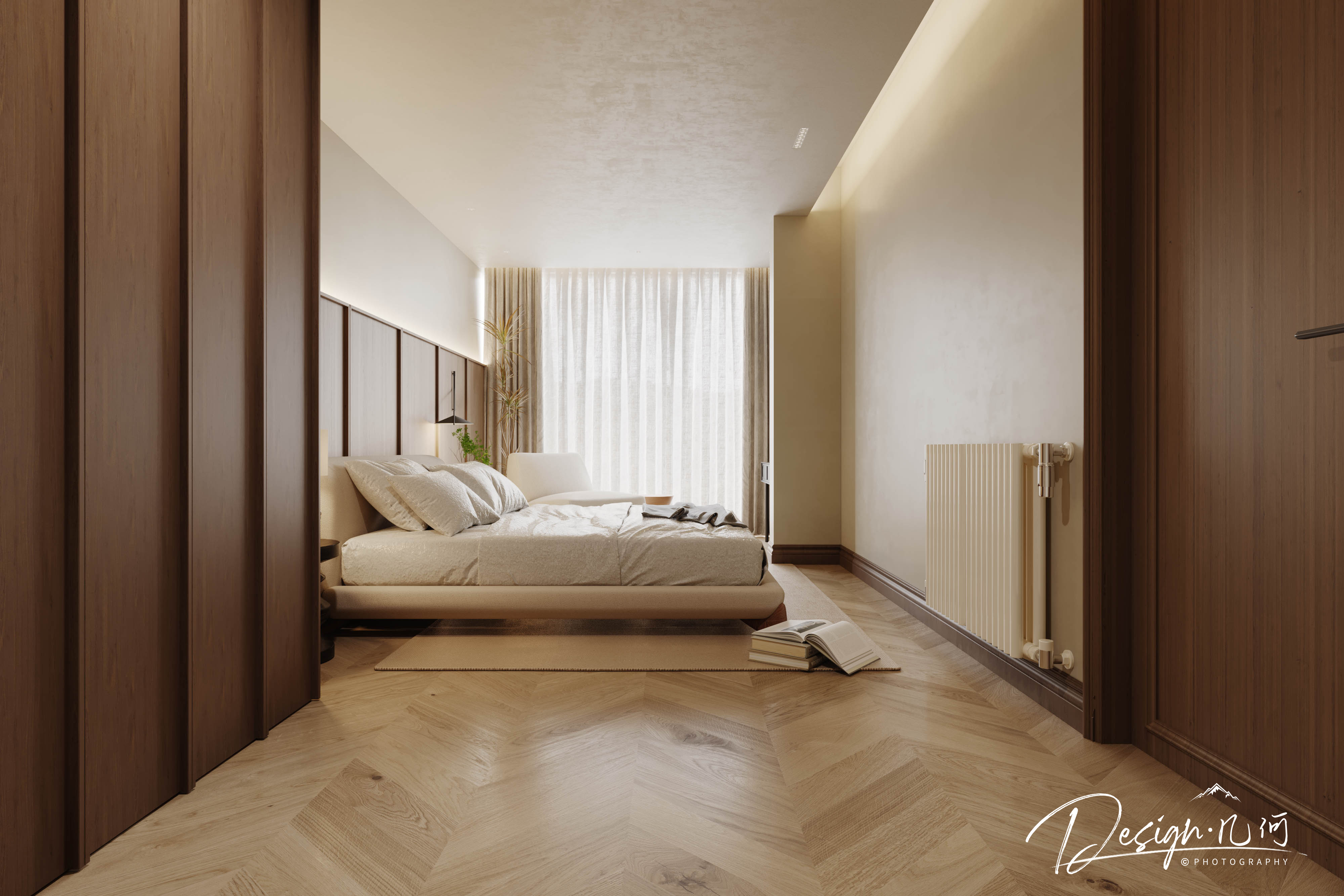 几何空间视觉表现 | 国建红郡中古风客餐厅-19