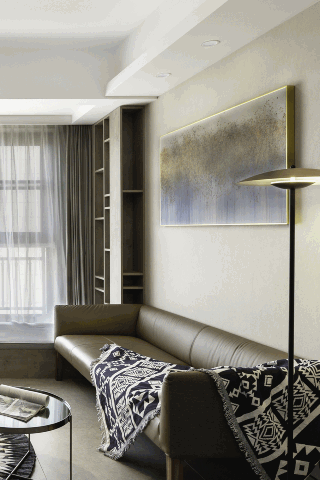 雅盛·城市嘉园 | 现代简约三居室，定制原木柜体构建温暖氛围-0